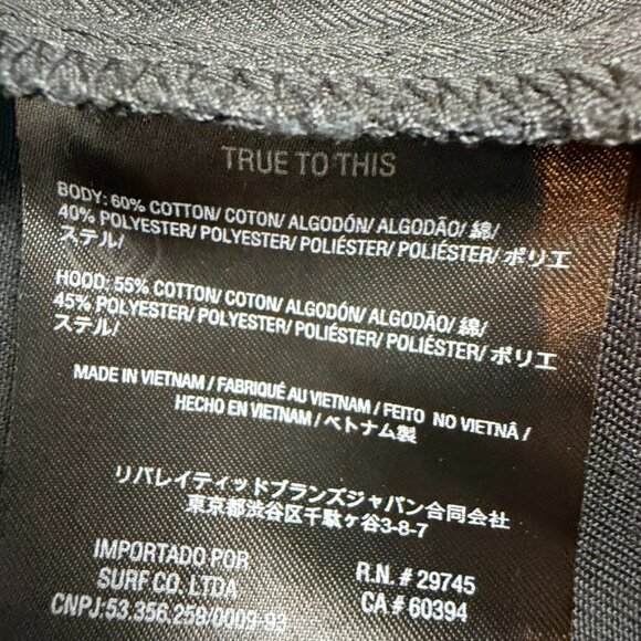 NWT Volcom Rexton Hooded Jacket Men's Size XL Black Grey Casual Streetwear - Picture 8 of 15